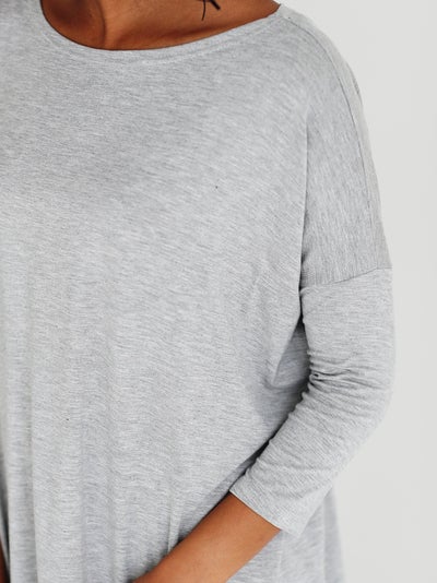 Heather Gray V-Neck