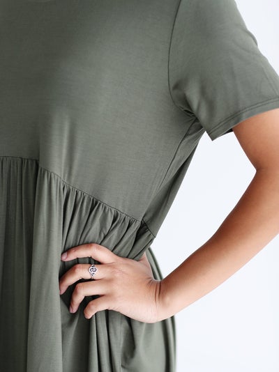 Army Babydoll Dress